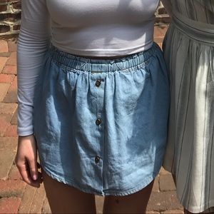 Rumor Boutique flowy Jean skirt